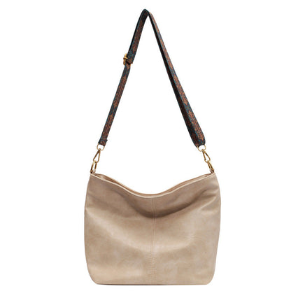 Solène | Sac bandoulière en cuir, finition vintage