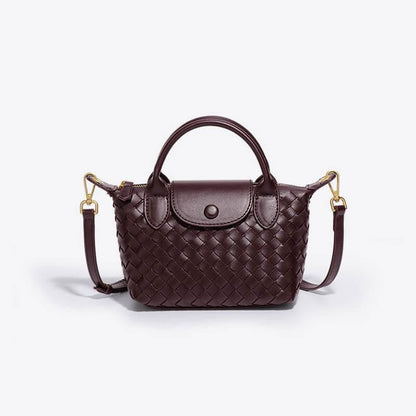 Léonie | Mini sac tressé à main et bandoulière