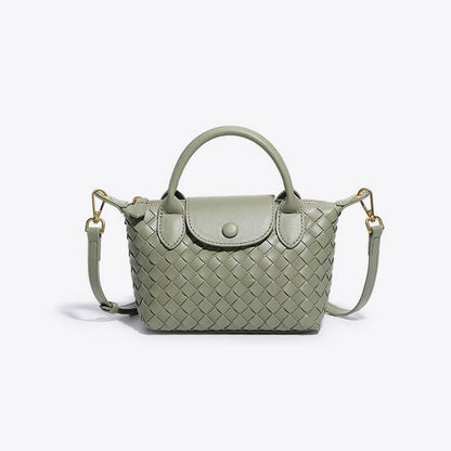 Léonie | Mini sac tressé à main et bandoulière