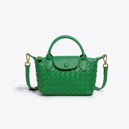 Léonie | Mini sac tressé à main et bandoulière