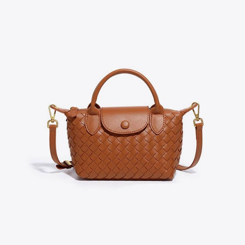 Léonie | Mini sac tressé à main et bandoulière