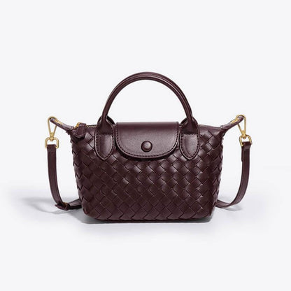 Léonie | Mini sac tressé à main et bandoulière