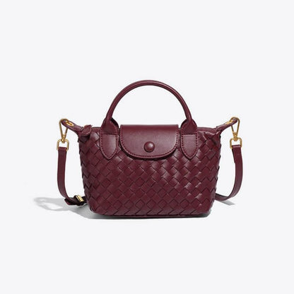 Léonie | Mini sac tressé à main et bandoulière