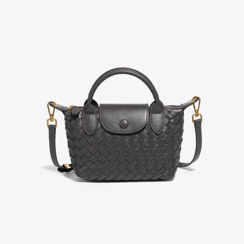 Léonie | Mini sac tressé à main et bandoulière