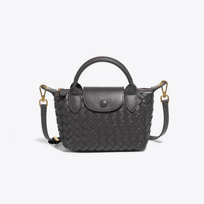 Léonie | Mini sac tressé à main et bandoulière