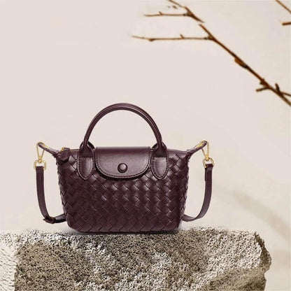 Léonie | Mini sac tressé à main et bandoulière